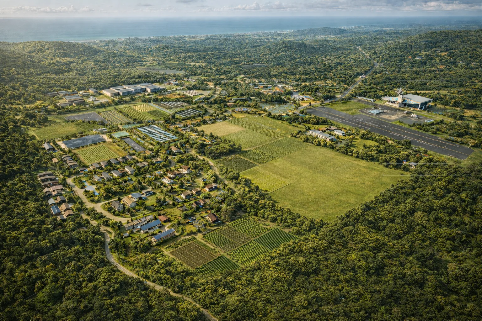 Brazil Flagship Node aerial view, Goiás State