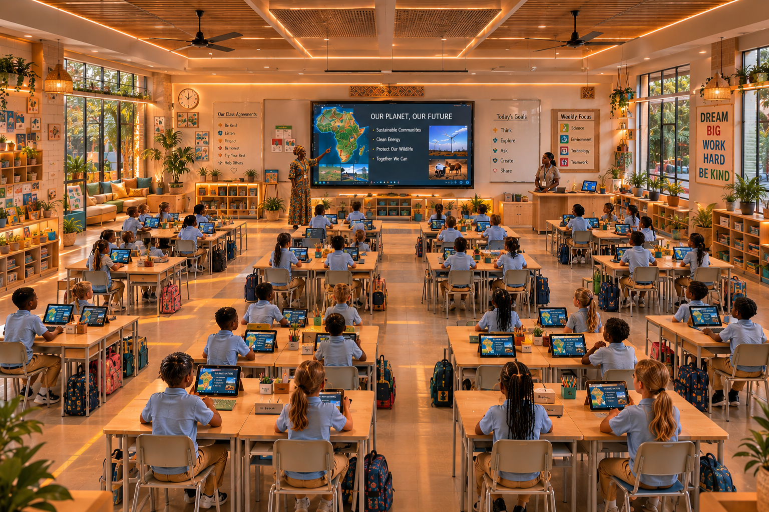ECAHLI Primary School classroom