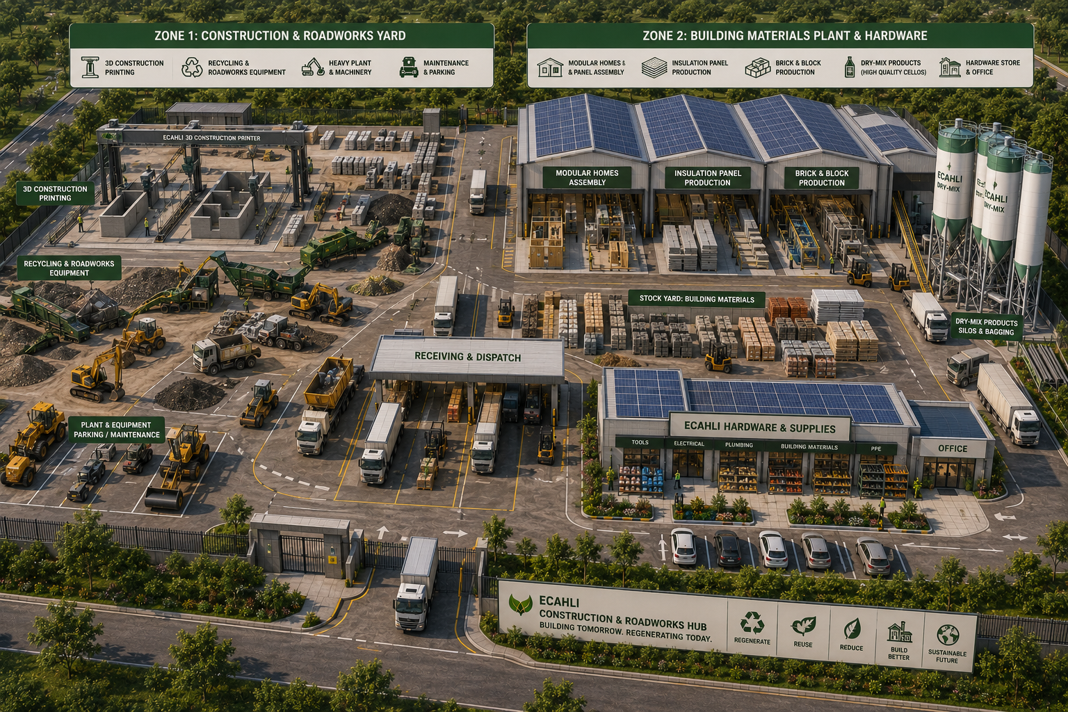 ECAHLI Kisumu — active construction and road infrastructure development