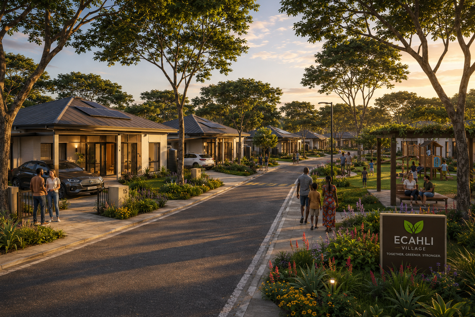 ECAHLI Kisumu — residential boulevard and street view