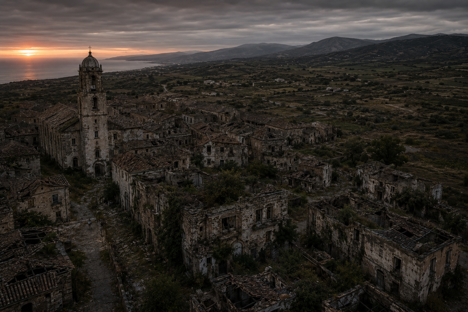 Abandoned rural town — before ECAHLI
