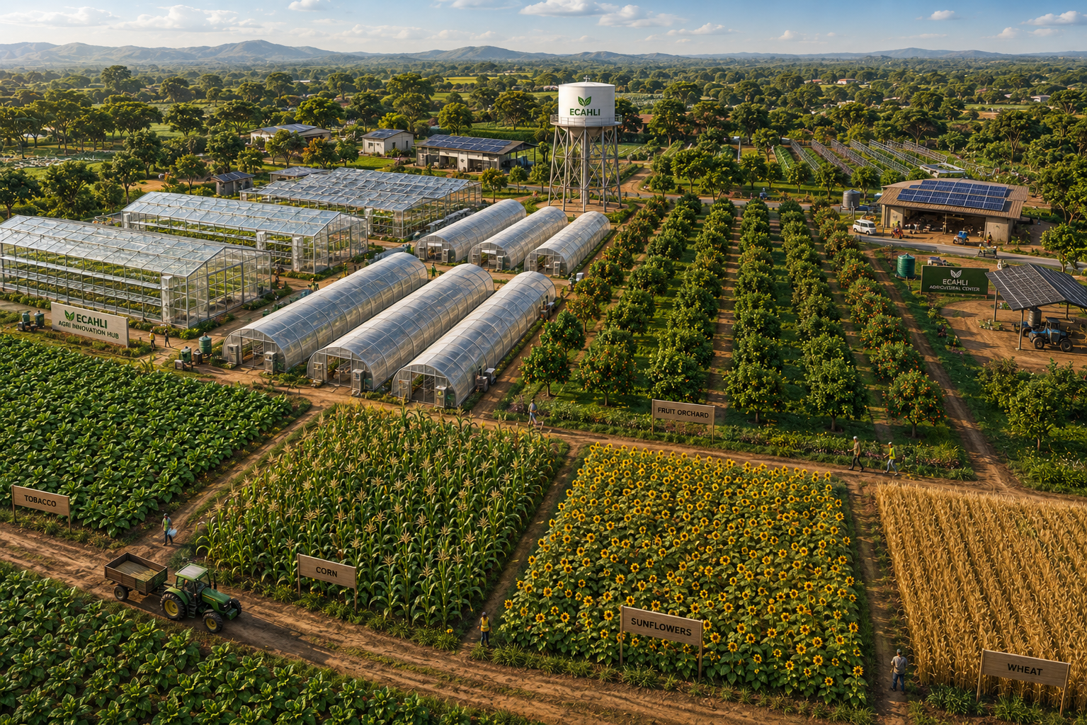 ECAHLI Kisumu — agriculture zone, crop production