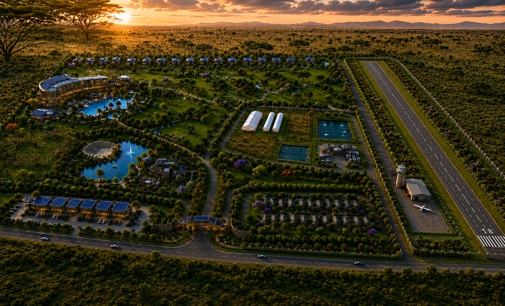 ECAHLI Tsavo Eco-Reserve Aerial View