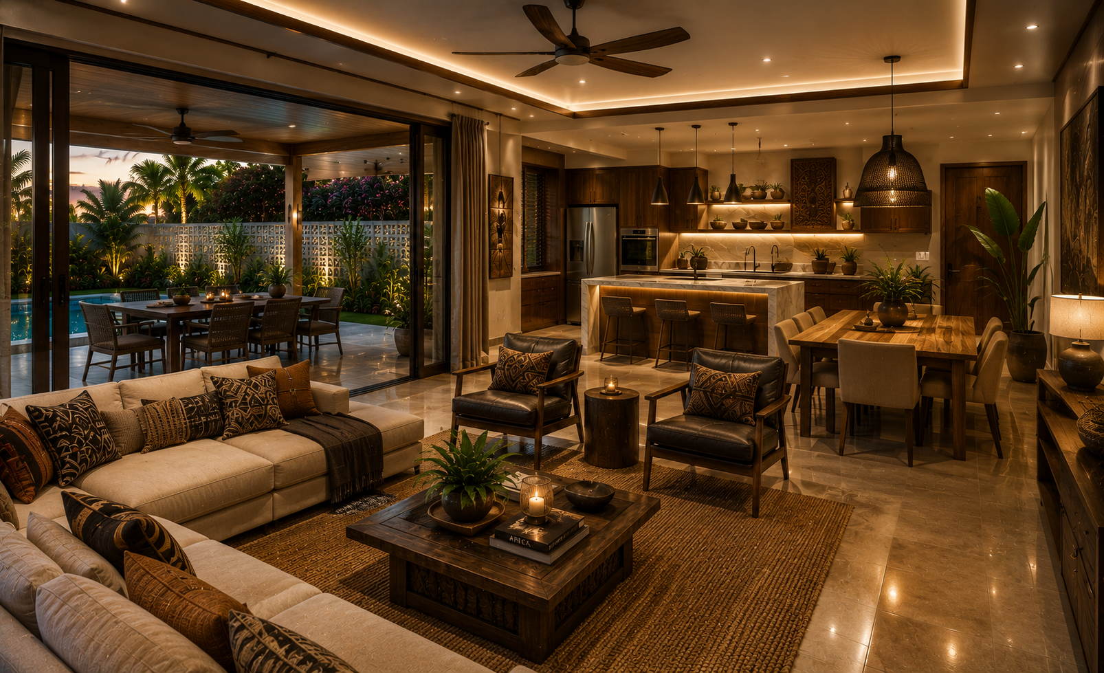 Luxury interior spaces