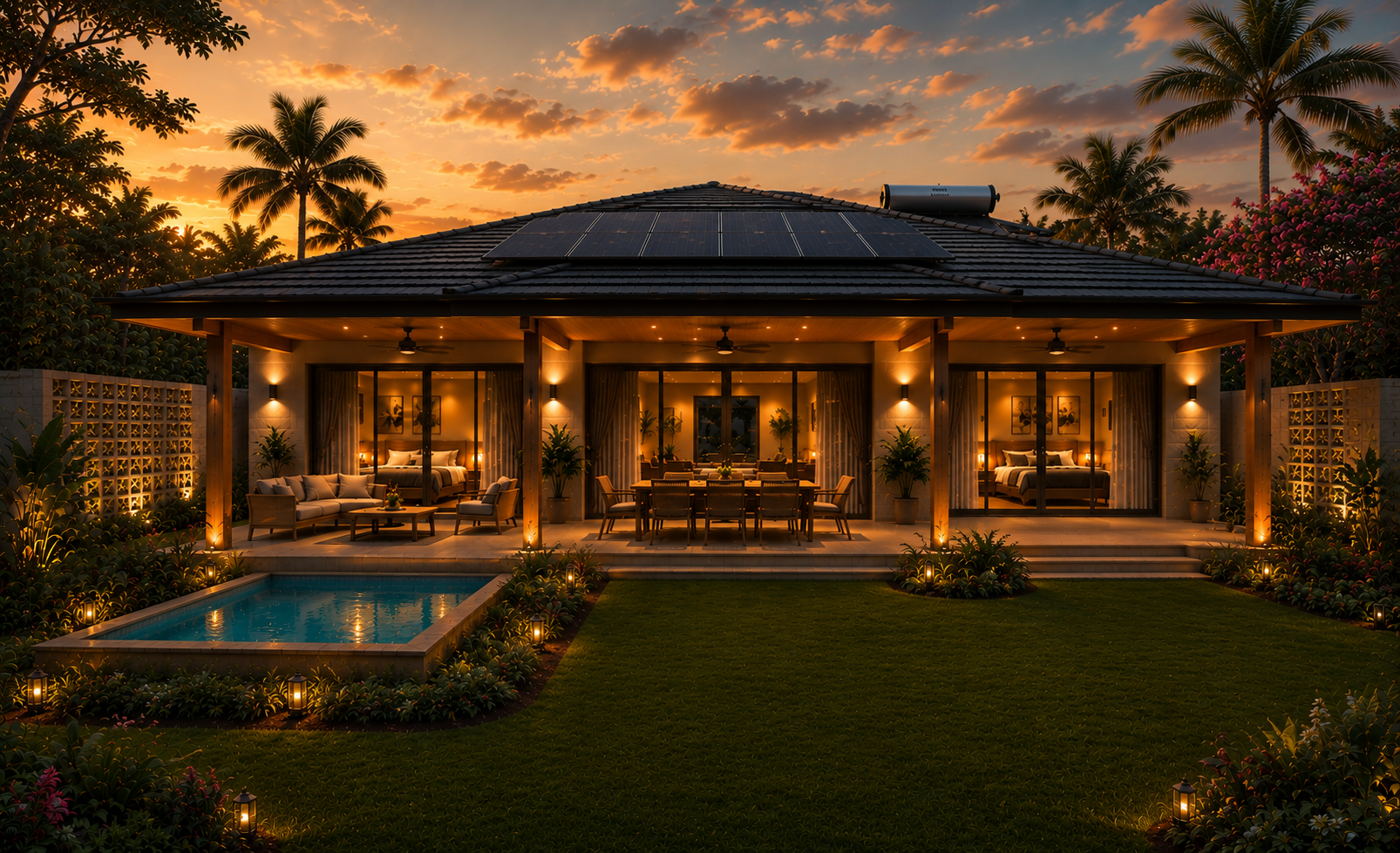 Premium residence back view