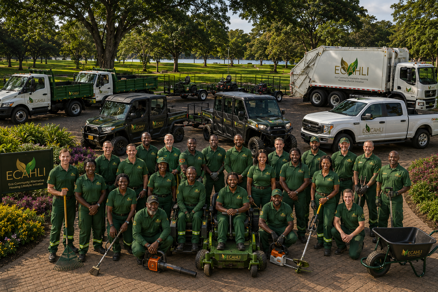 ECAHLI landscaping and grounds crew