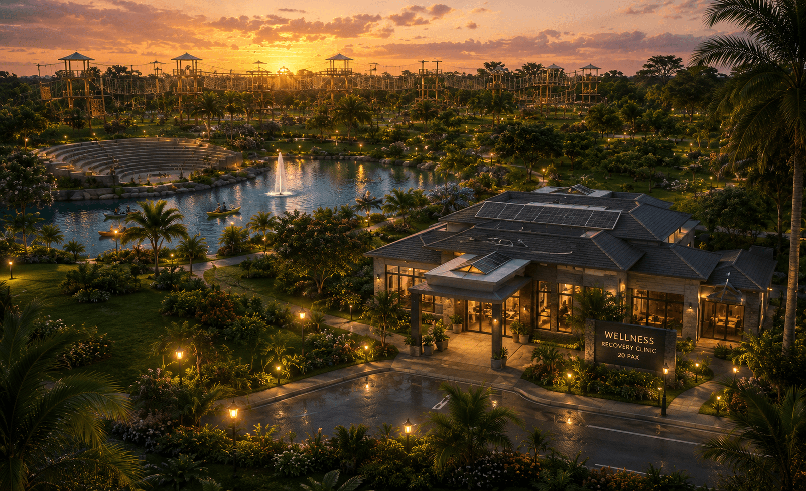 Tsavo Eco Reserve wellness centre and amphitheater